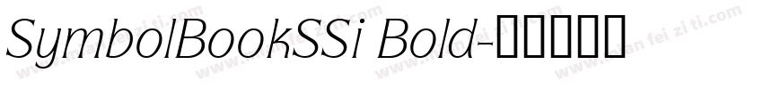SymbolBookSSi Bold字体转换